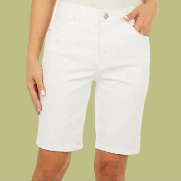 d. jeans Shorts Djeans White Bermuda Shorts Size Poshmark